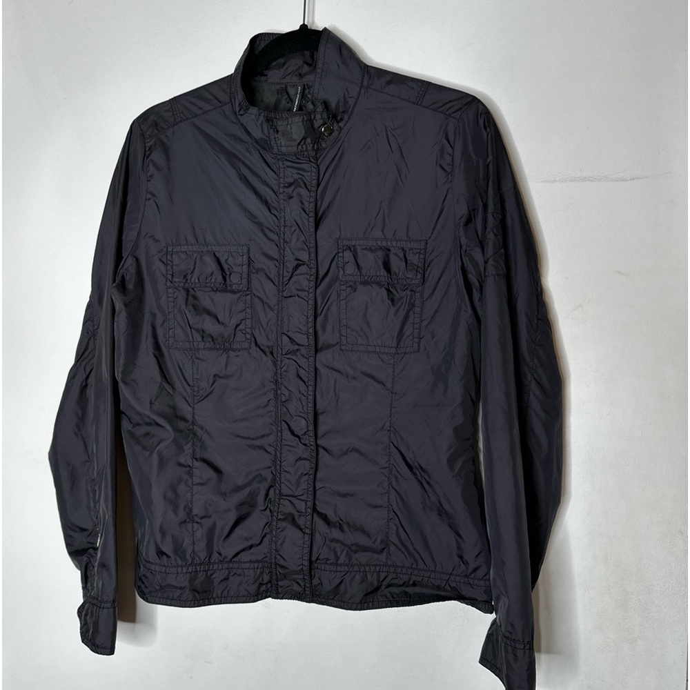 NAF NAF Nylon  Jacket 90s Full Zip Vintage Flight Jacket Coat Black